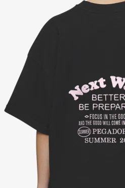 Pegador Tees|Naia Heavy Oversized Tee Black
