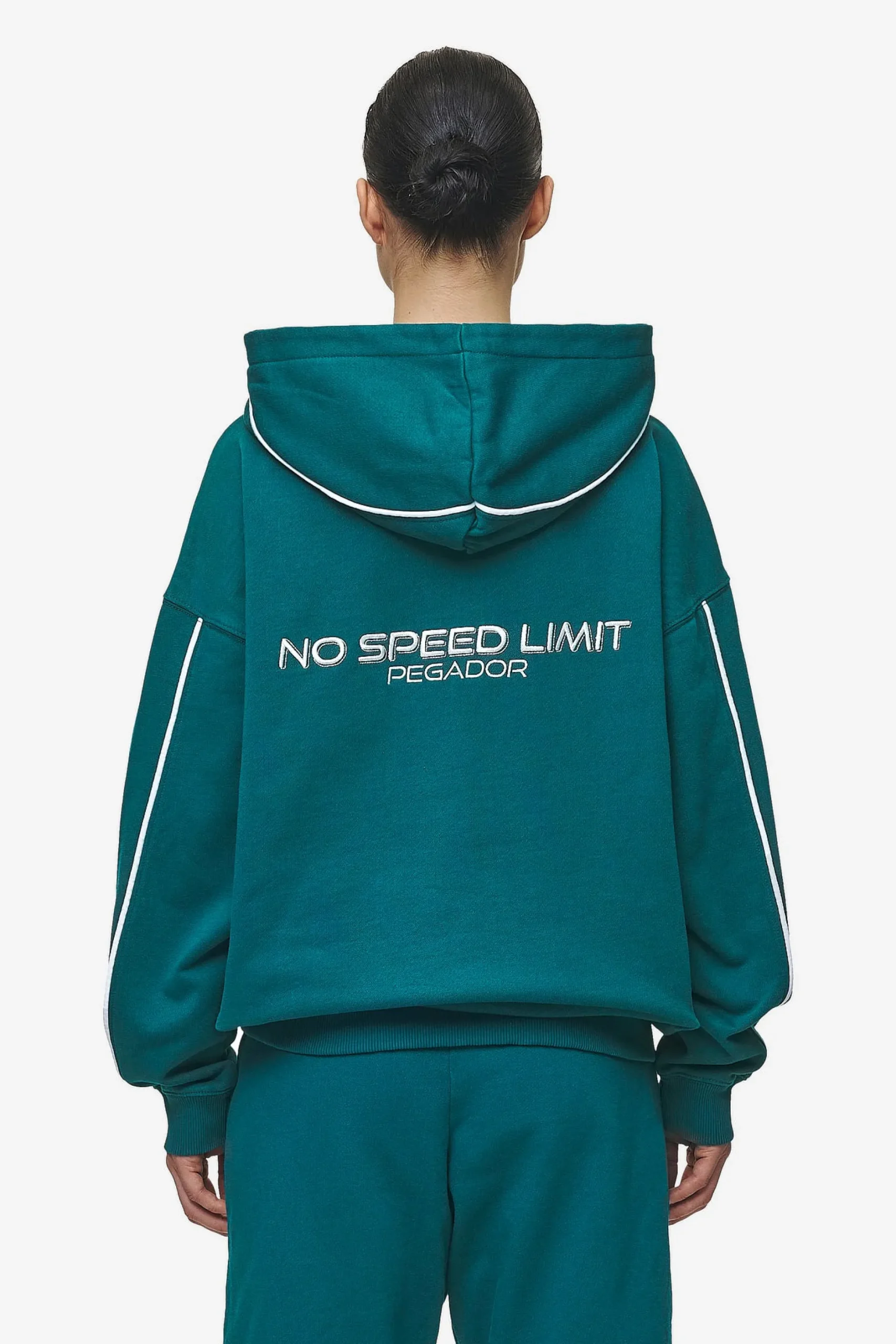 Pegador Hoodies|Naomi Oversized Hoodie Washed Urban Turquoise
