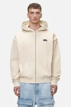 Pegador Hoodies|Zip Hoodies|Narson Oversized Sweat Jacket Washed Desert Sand