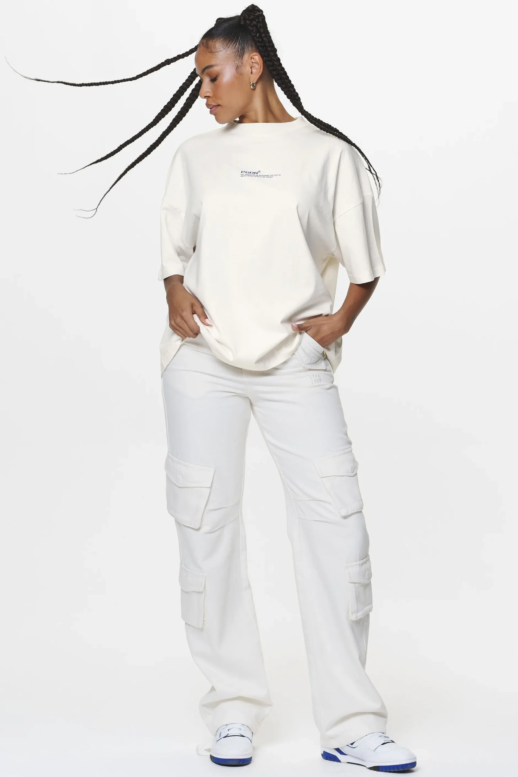 Pegador Tees|Navisk Heavy Oversized Tee Washed Salty Cream