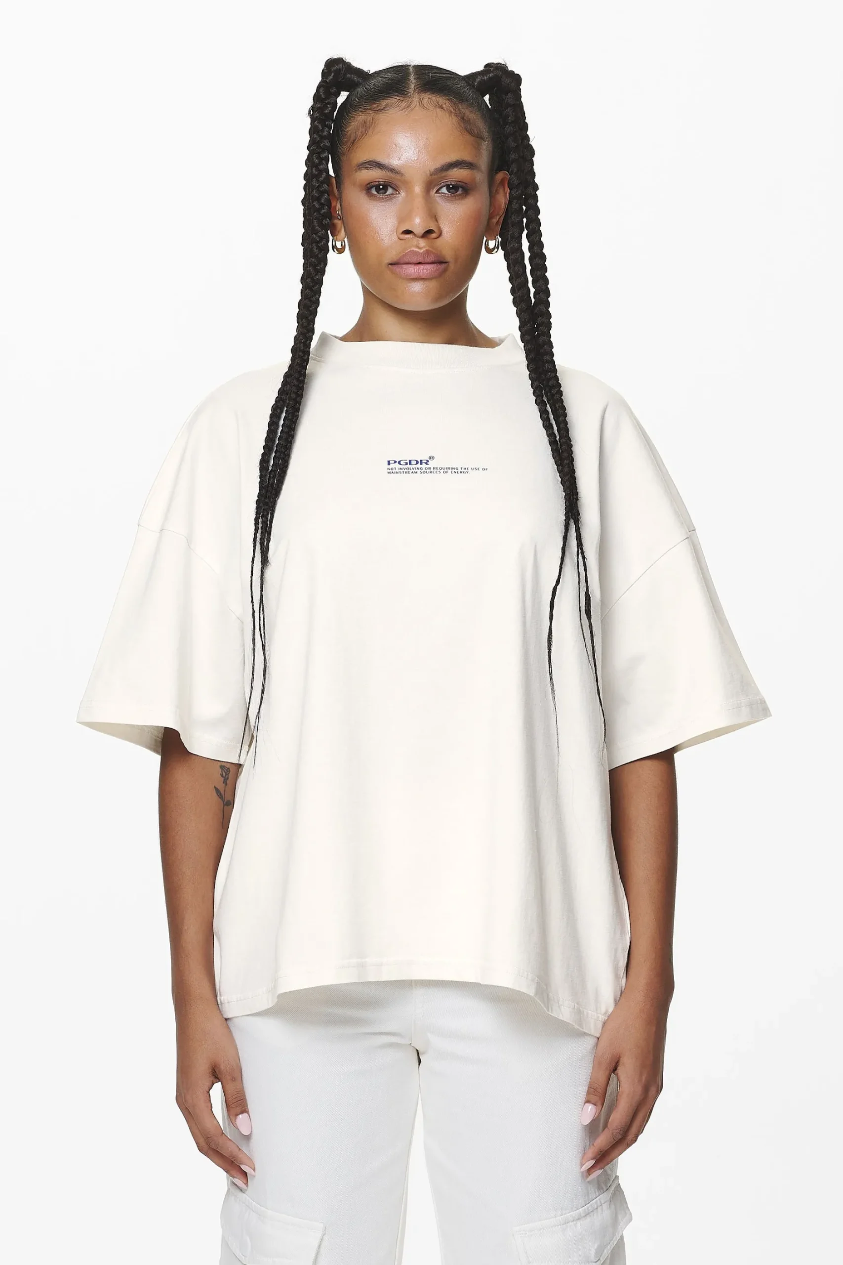 Pegador Tees|Navisk Heavy Oversized Tee Washed Salty Cream