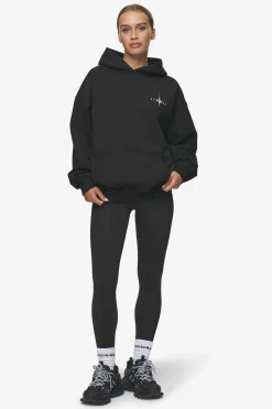 Pegador Hoodies|Nena Oversized Hoodie Washed Black