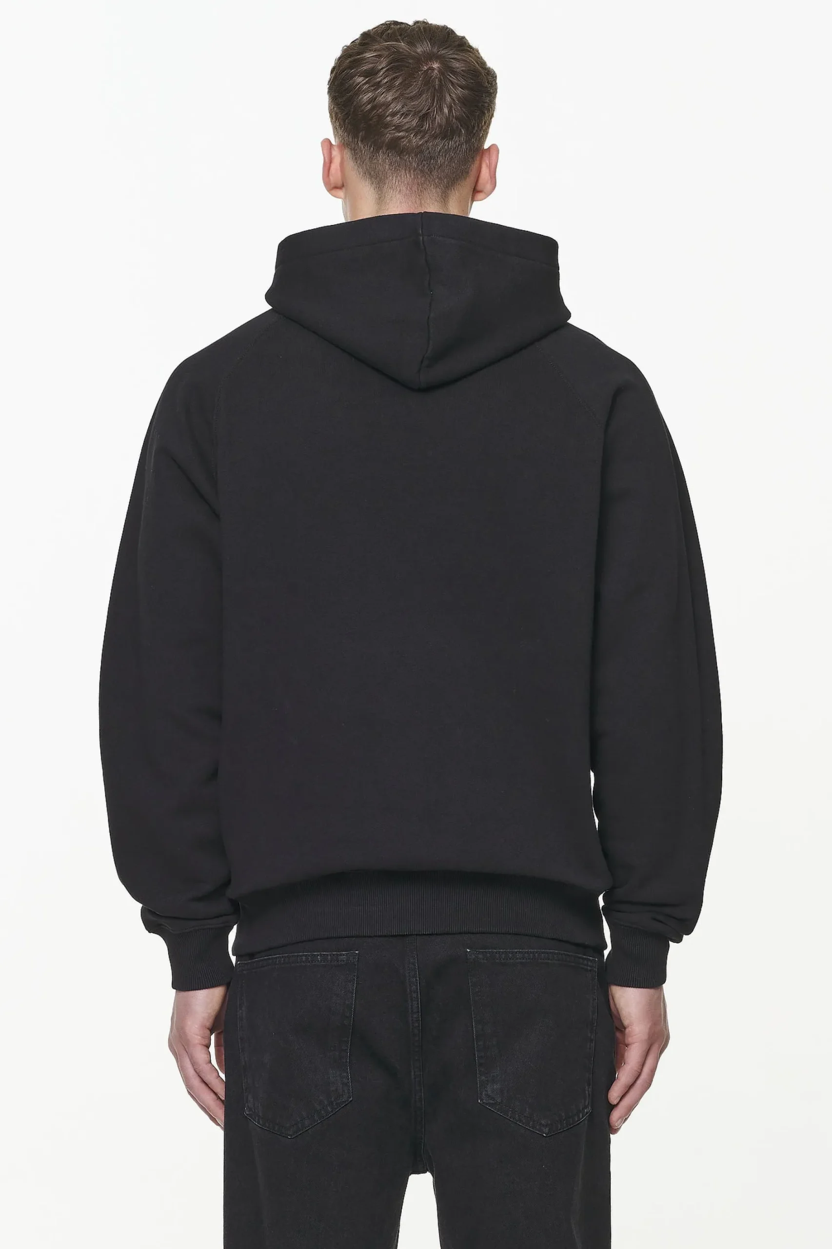 Pegador Hoodies|Nether Raglan Hoodie Vintage Washed Onyx Black
