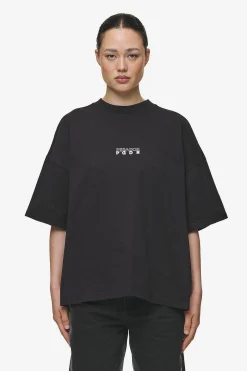 Pegador Tees|Nisa Heavy Oversized Tee Washed Black