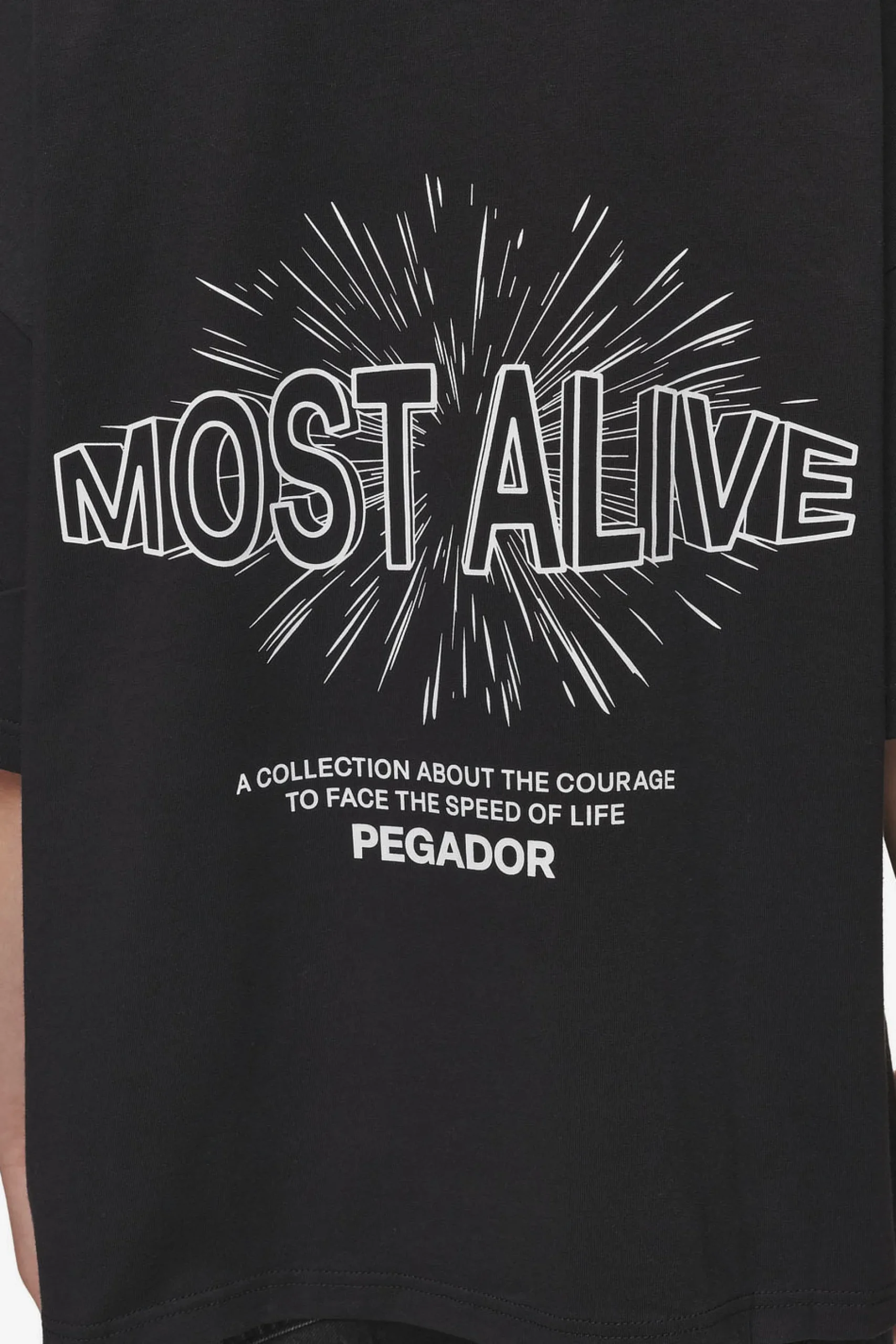 Pegador Tees|Nisa Heavy Oversized Tee Washed Black