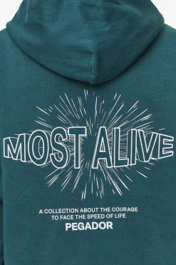 Pegador Hoodies|Nisa Oversized Hoodie Washed Urban Turquoise