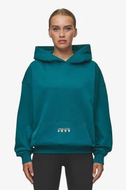 Pegador Hoodies|Nisa Oversized Hoodie Washed Urban Turquoise