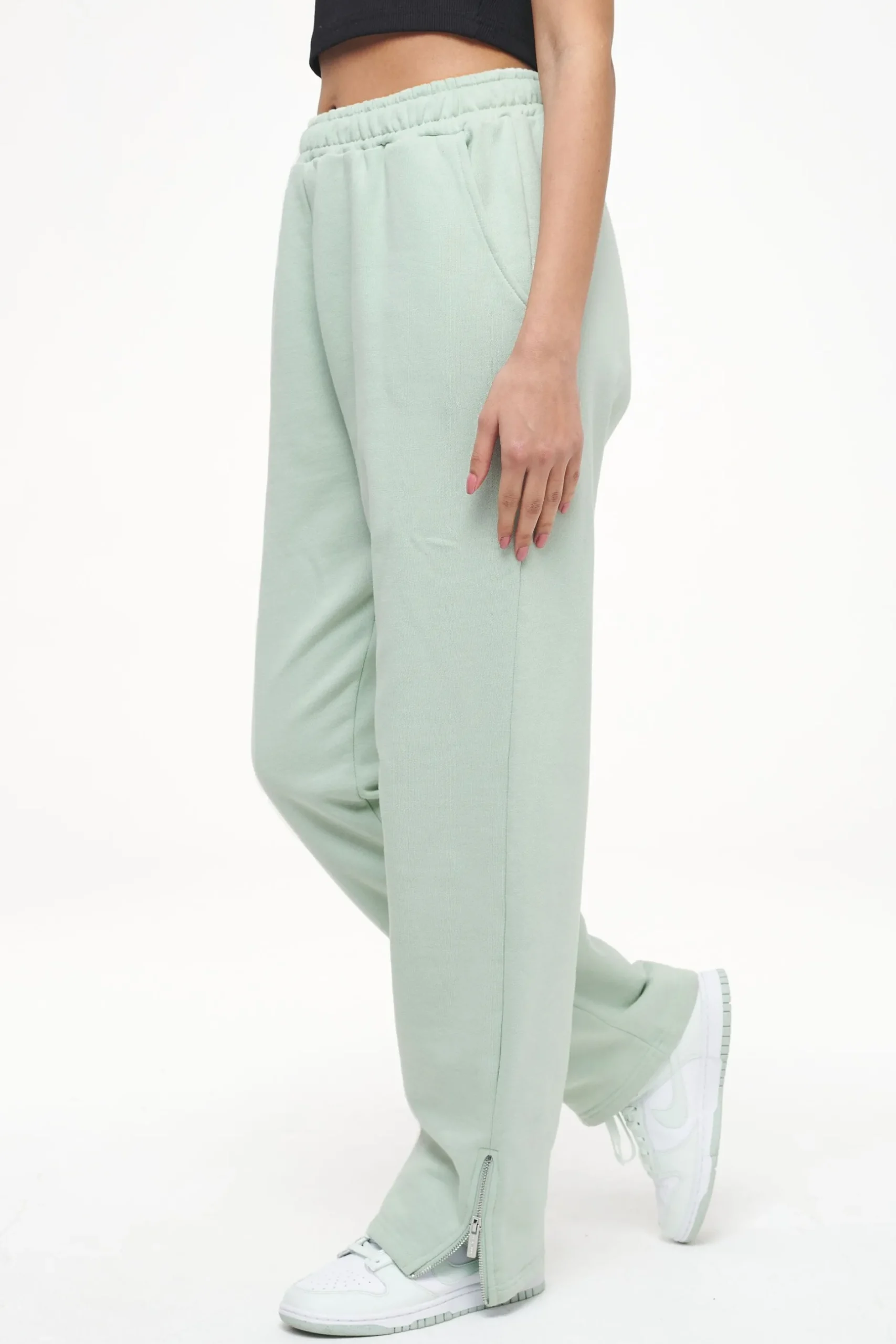 Pegador Pants|Olvera Straight Sweat Pants Vintage Washed Milky Green
