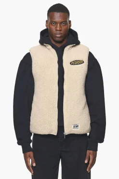 Pegador Vests|Orae Teddy Vest Kingdom Beige