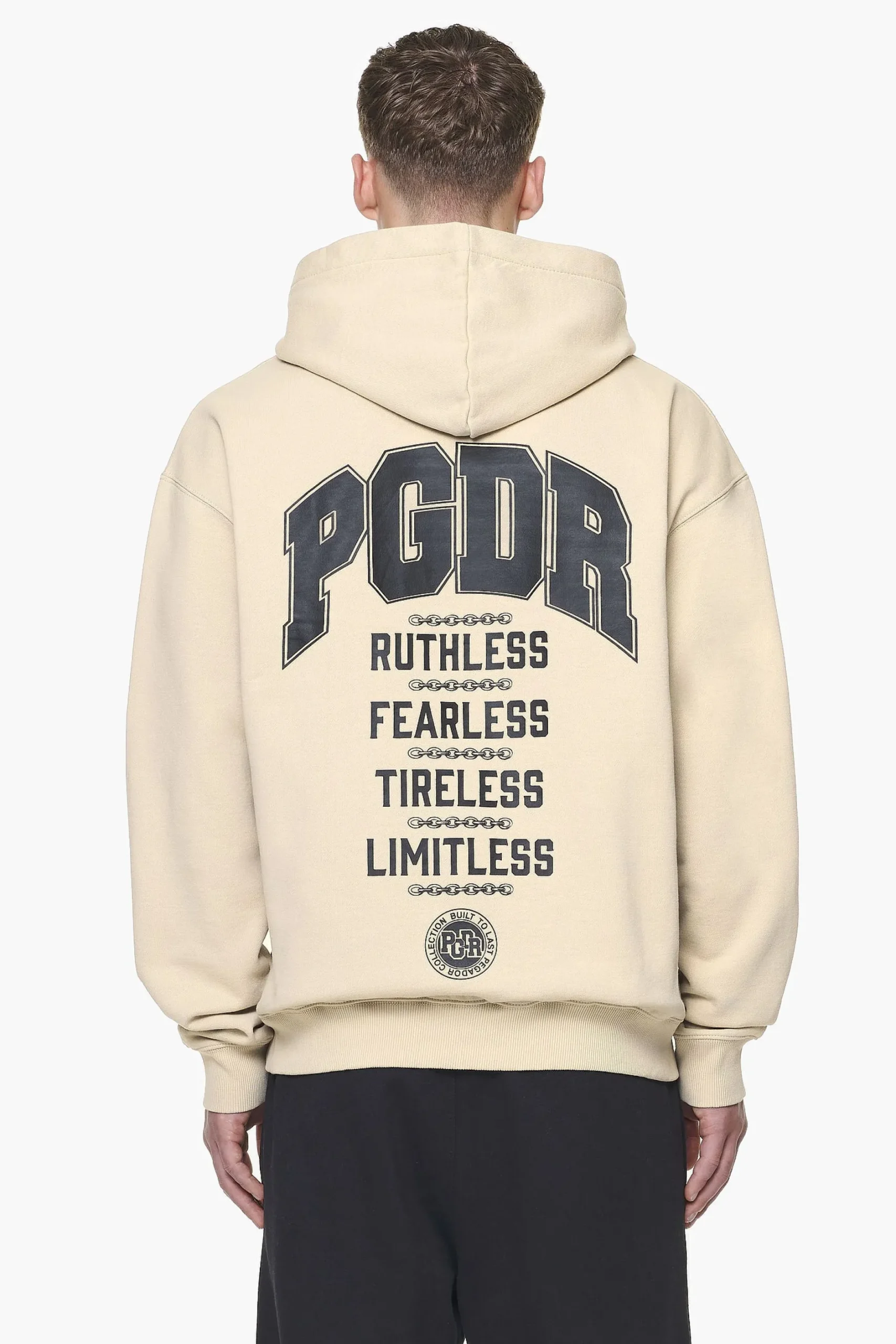 Pegador Hoodies|Orsett Oversized Hoodie Vintage Washed Kingdom Beige