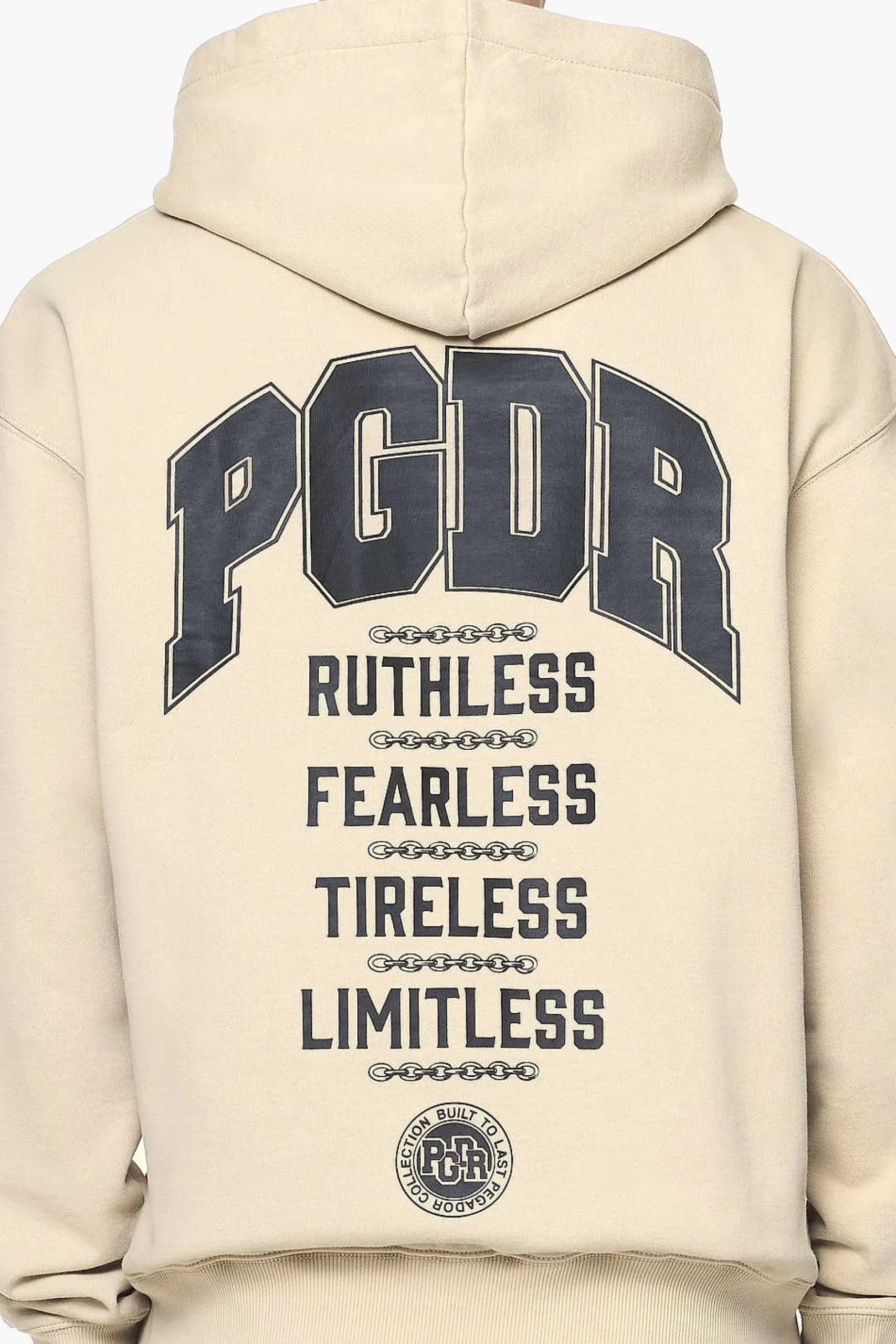 Pegador Hoodies|Orsett Oversized Hoodie Vintage Washed Kingdom Beige
