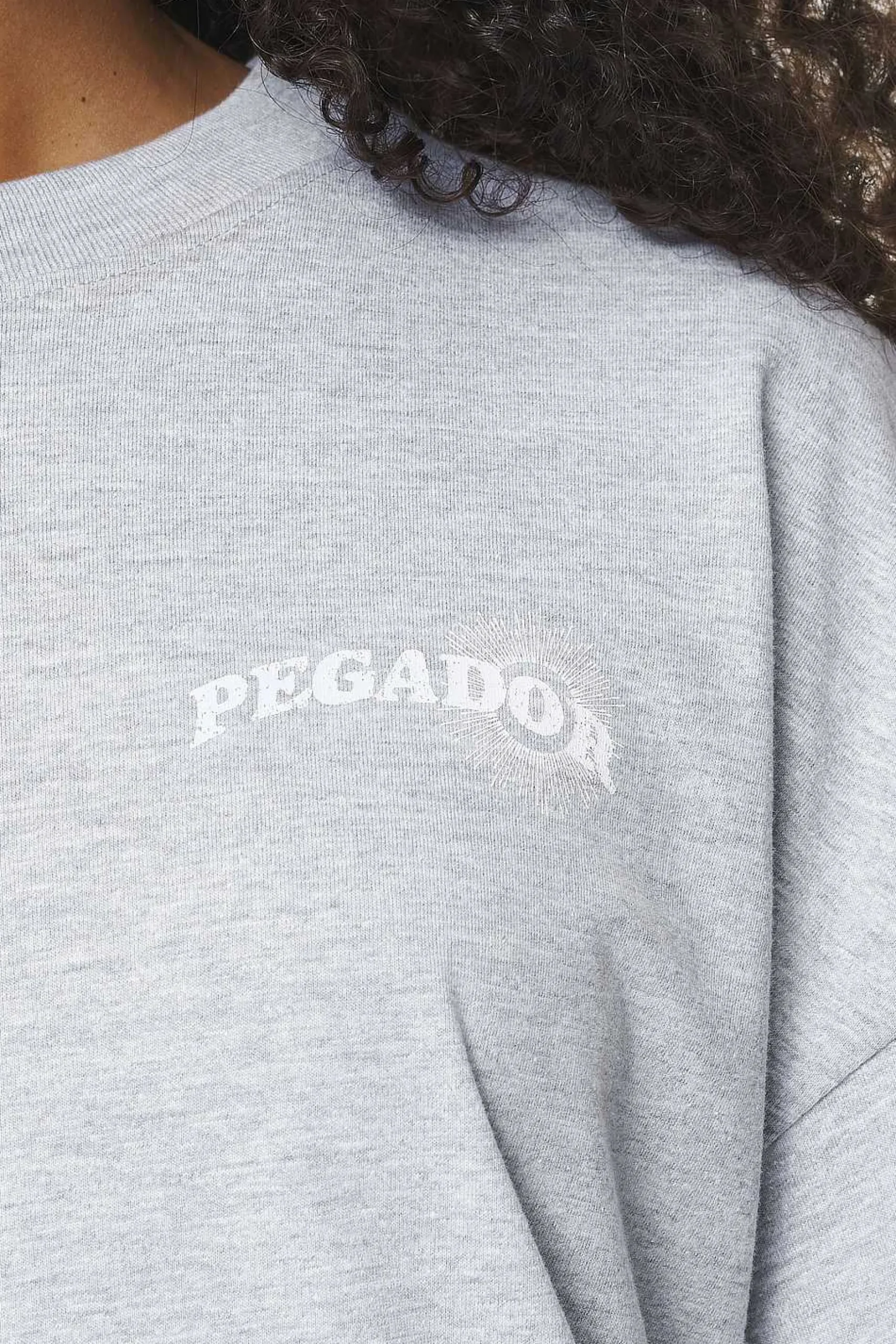 Pegador Tees|Pall Heavy Oversized Tee Grey Melange
