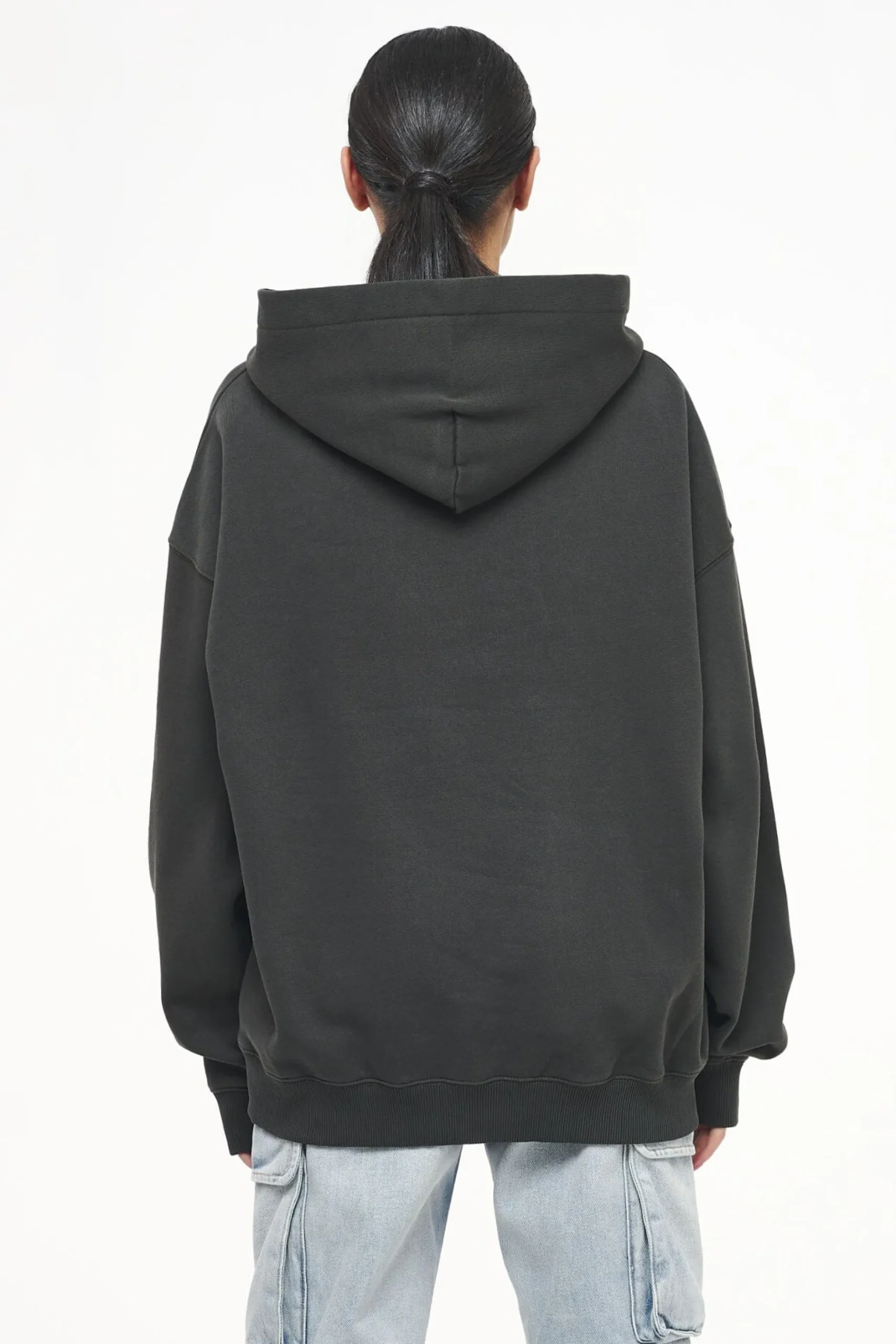 Pegador Hoodies|Palm Oversized Hoodie Vintage Washed Iron Grey
