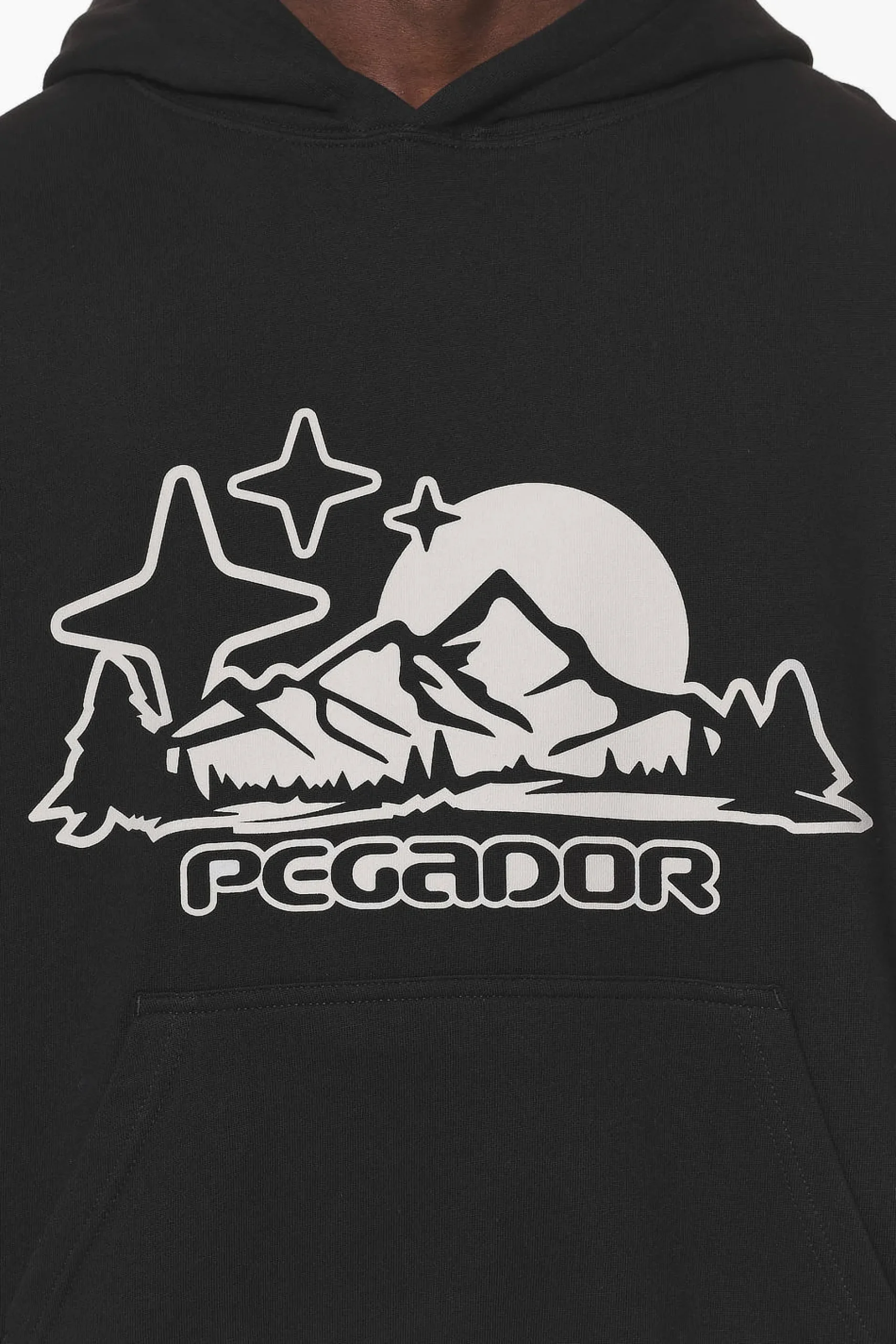 Pegador Hoodies|Pansy Boxy Hoodie Black
