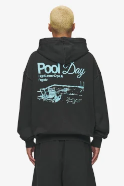 Pegador Hoodies|Zip Hoodies|Patino Oversized Sweat Jacket Vintage Black