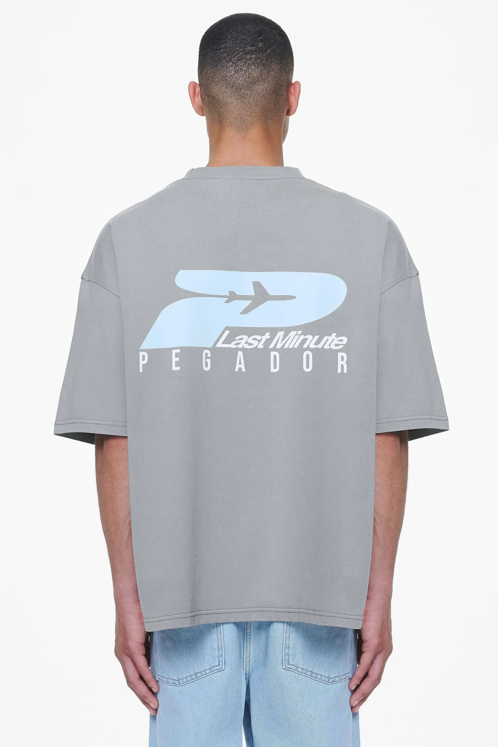 Pegador Tees|Pearce Boxy Tee Heavy Washed Cool Grey