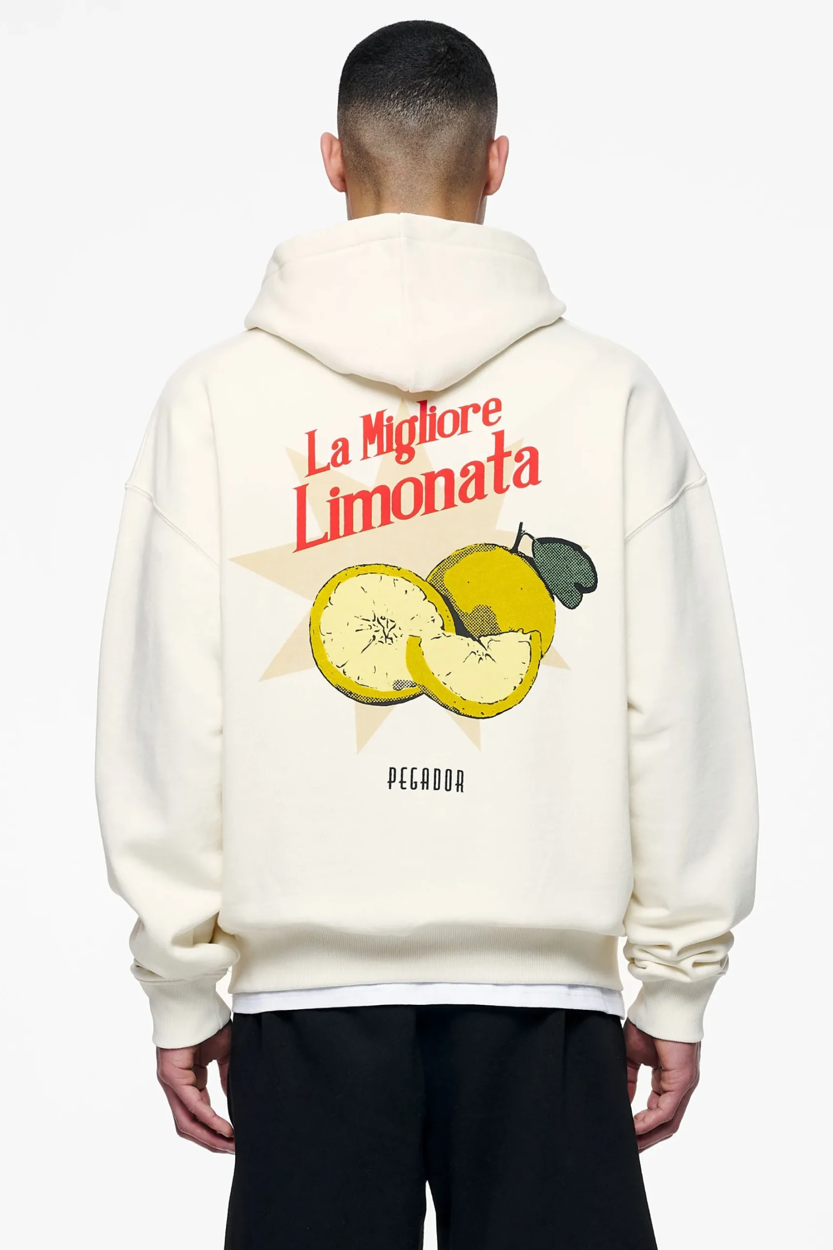 Pegador Hoodies|Zip Hoodies|Plaxton Oversized Sweat Jacket Vintage Washed Unbleached
