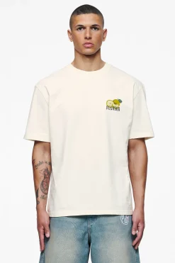 Pegador Tees|Plaxton Oversized Tee Vintage Washed Unbleached