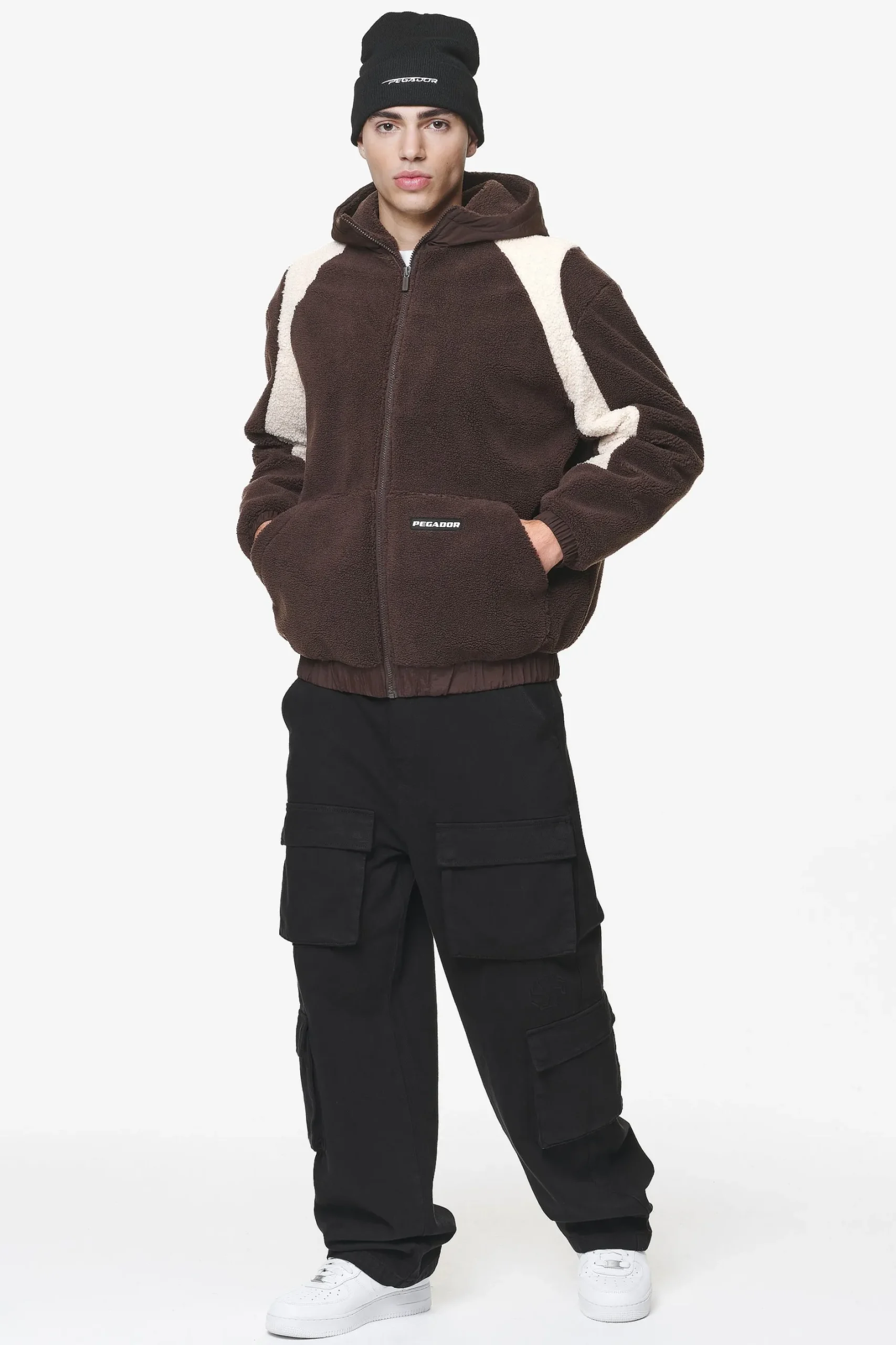 Pegador Hoodies|Polaris Teddy Jacket Oak Brown