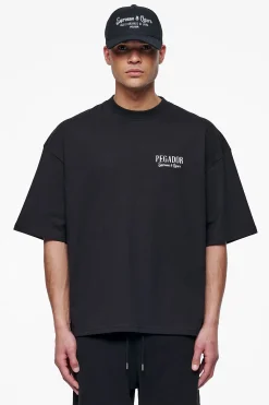 Pegador Tees|Racoon Boxy Tee Black