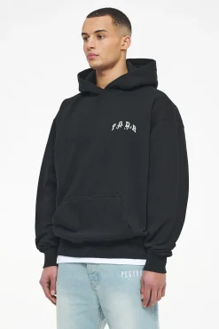 Pegador Hoodies|Reid Oversized Hoodie Vintage Washed Black Ink
