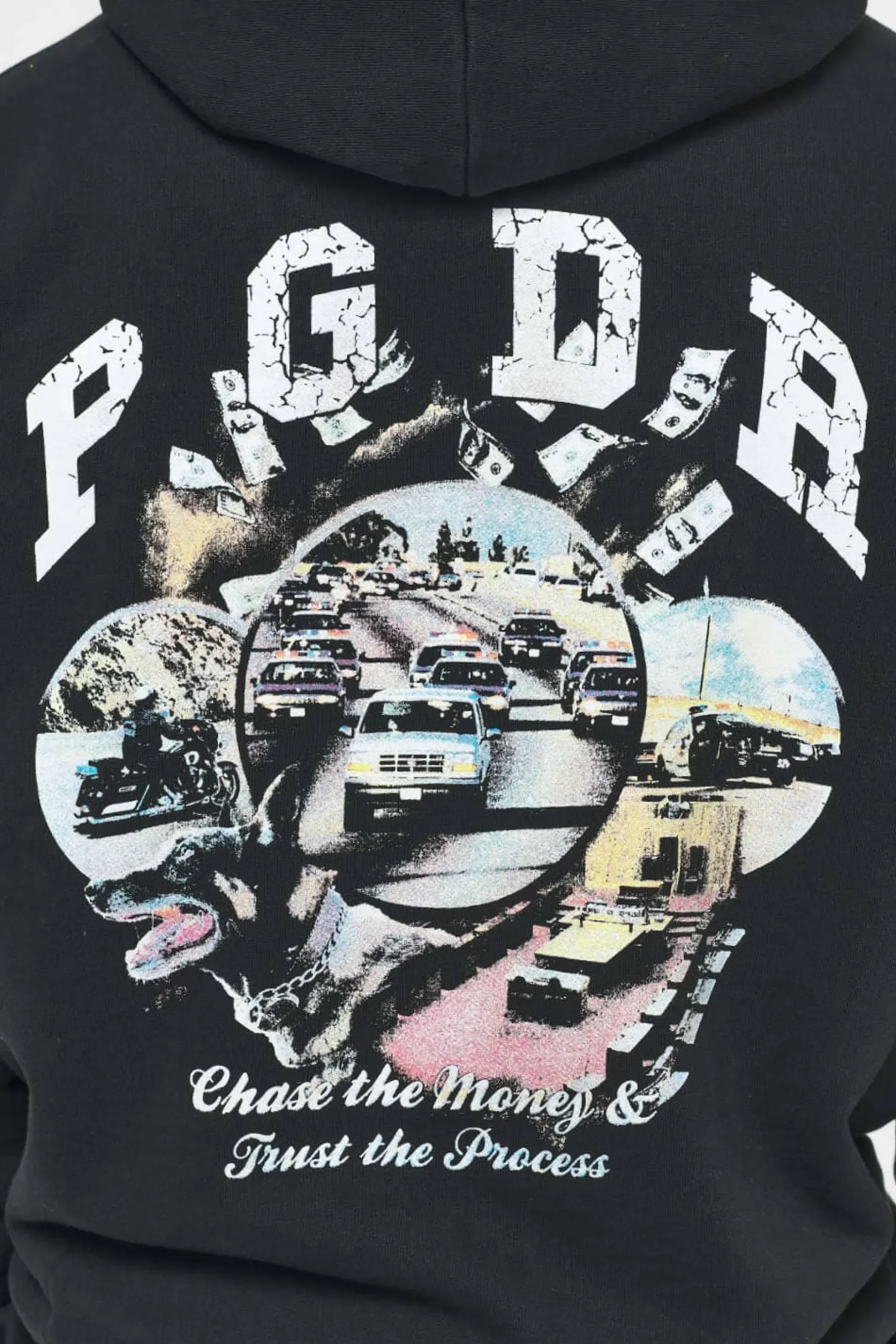 Pegador Hoodies|Reid Oversized Hoodie Vintage Washed Black Ink