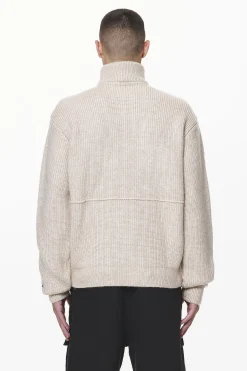 Pegador Sweaters|Knitwear|Riggo Heavy Knit Jacket Dust Cream