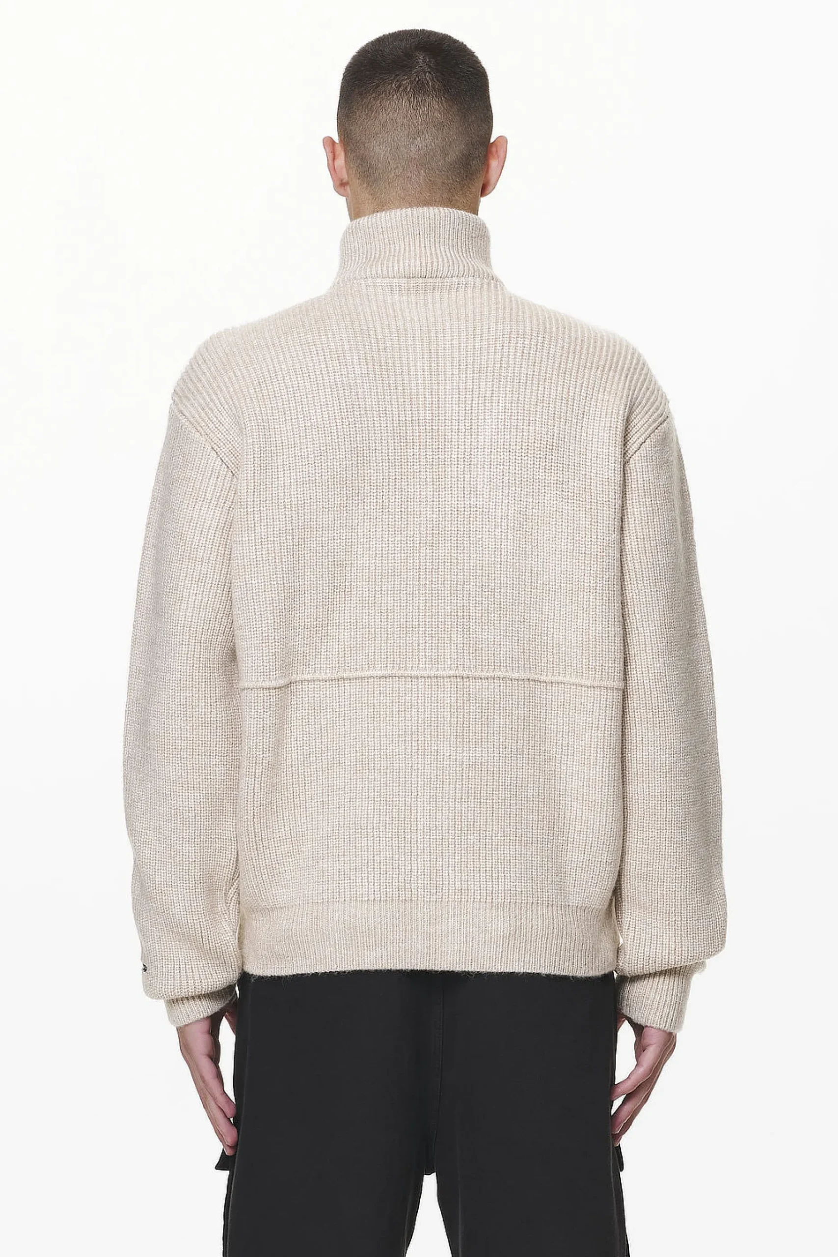 Pegador Sweaters|Knitwear|Riggo Heavy Knit Jacket Dust Cream