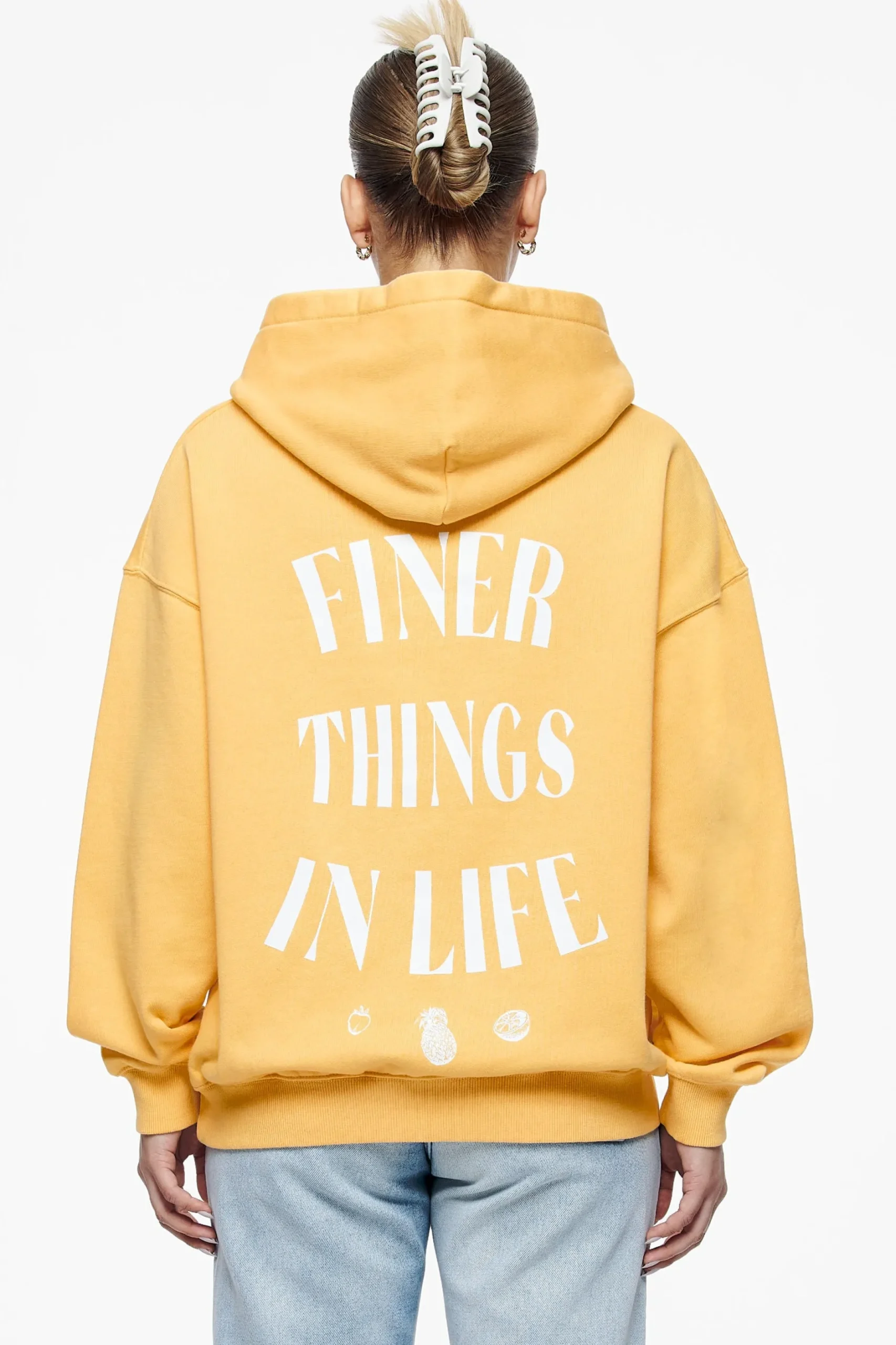 Pegador Hoodies|Roma Oversized Hoodie Vintage Washed Golden Sun