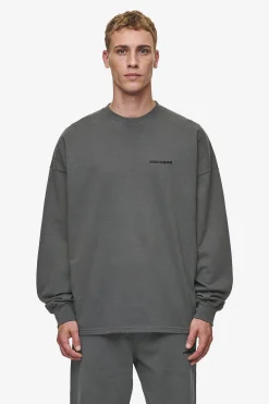 Pegador Longsleeves|Rusk Logo Oversized Longsleeve Washed Anthracite