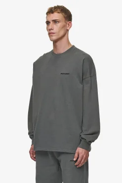 Pegador Longsleeves|Rusk Logo Oversized Longsleeve Washed Anthracite