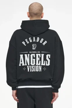 Pegador Hoodies|Salal Oversized Hoodie Vintage Washed Black Ink