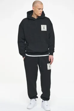 Pegador Hoodies|Salal Oversized Hoodie Vintage Washed Black Ink