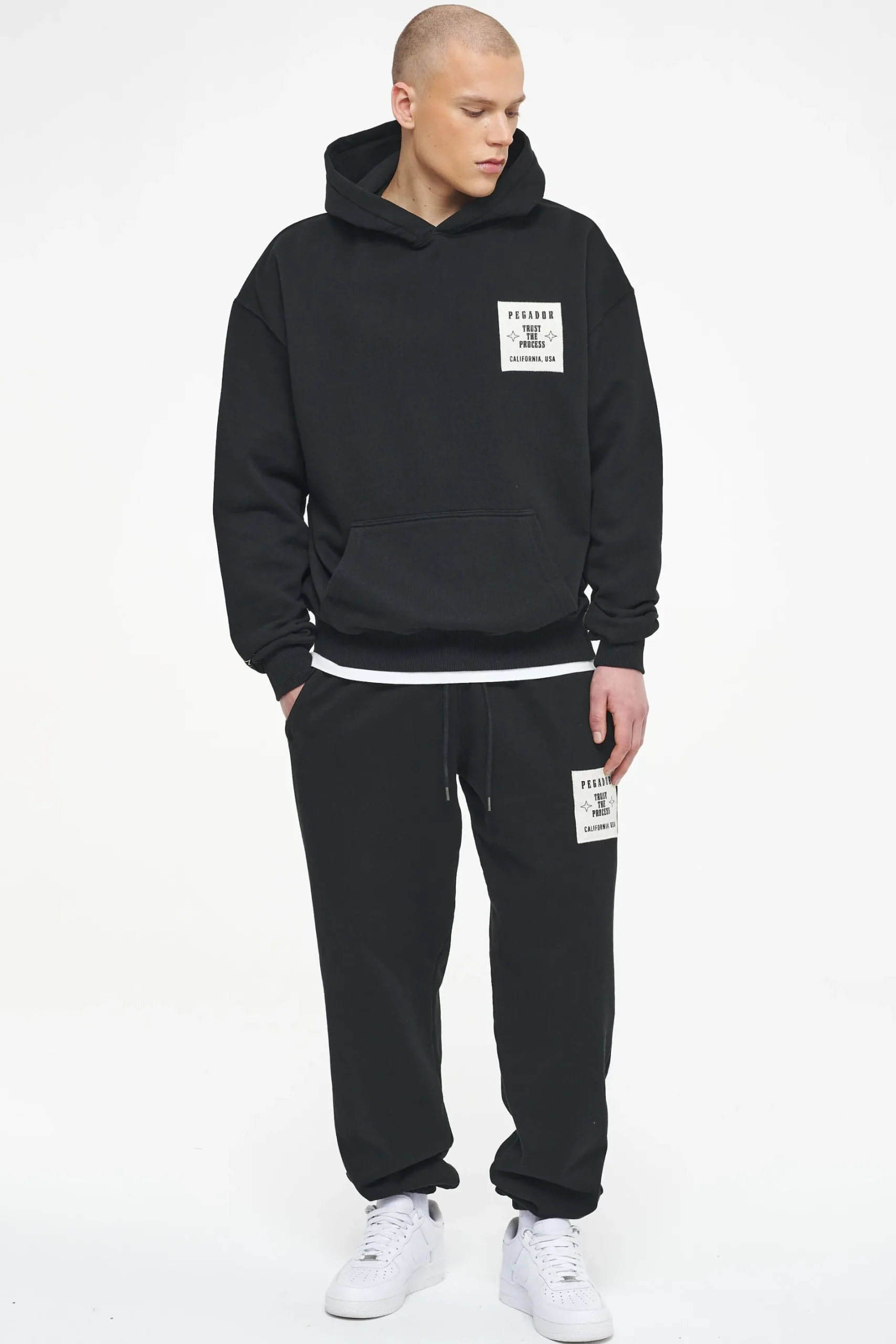 Pegador Hoodies|Salal Oversized Hoodie Vintage Washed Black Ink