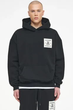 Pegador Hoodies|Salal Oversized Hoodie Vintage Washed Black Ink