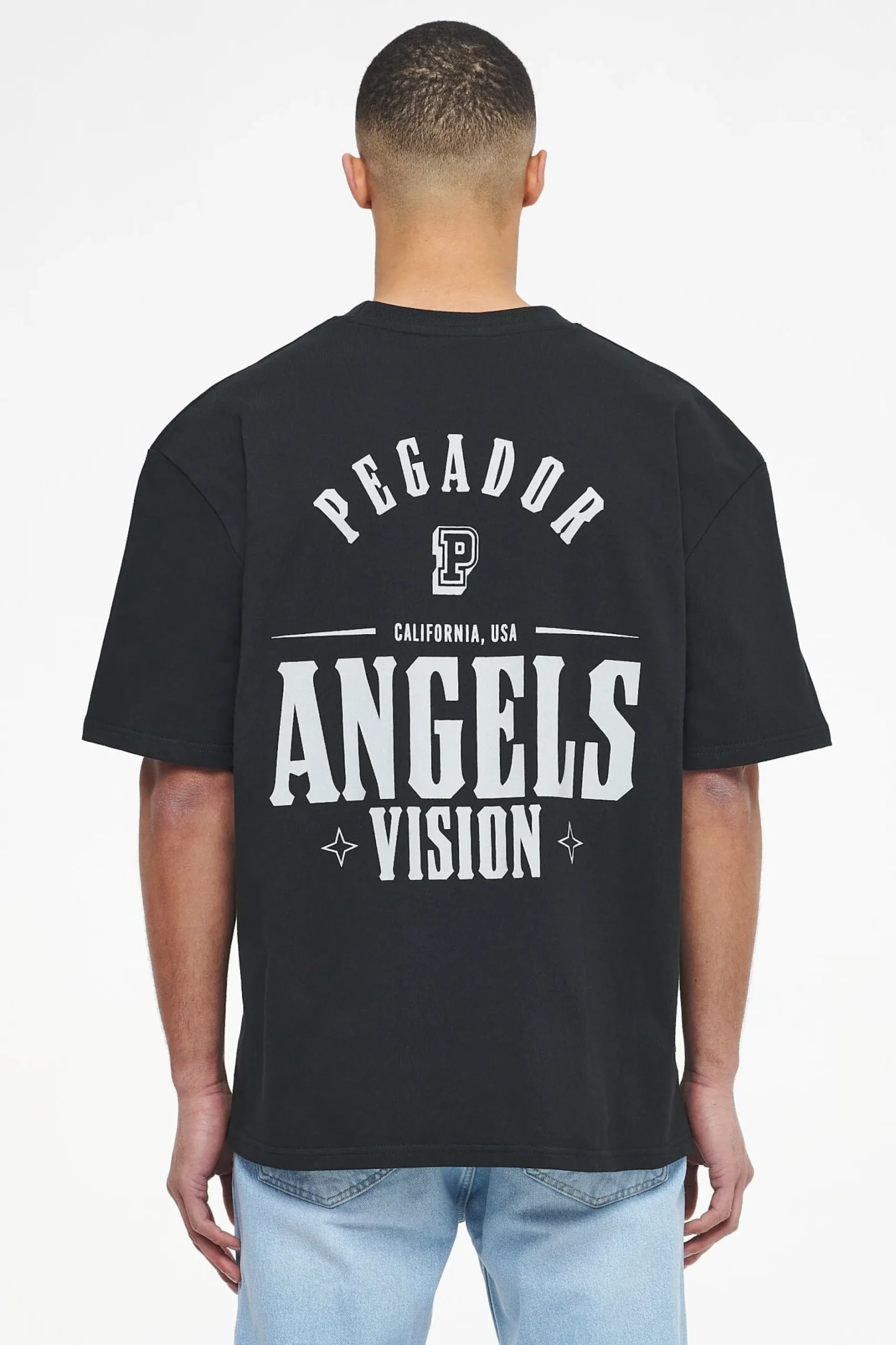 Pegador Tees|Salal Oversized Tee Vintage Washed Black Ink