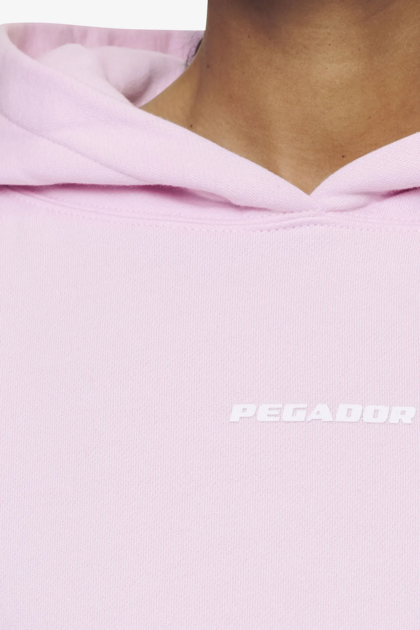 Pegador Hoodies|Salita Oversized Cropped Hoodie White Gum Washed bubblegum