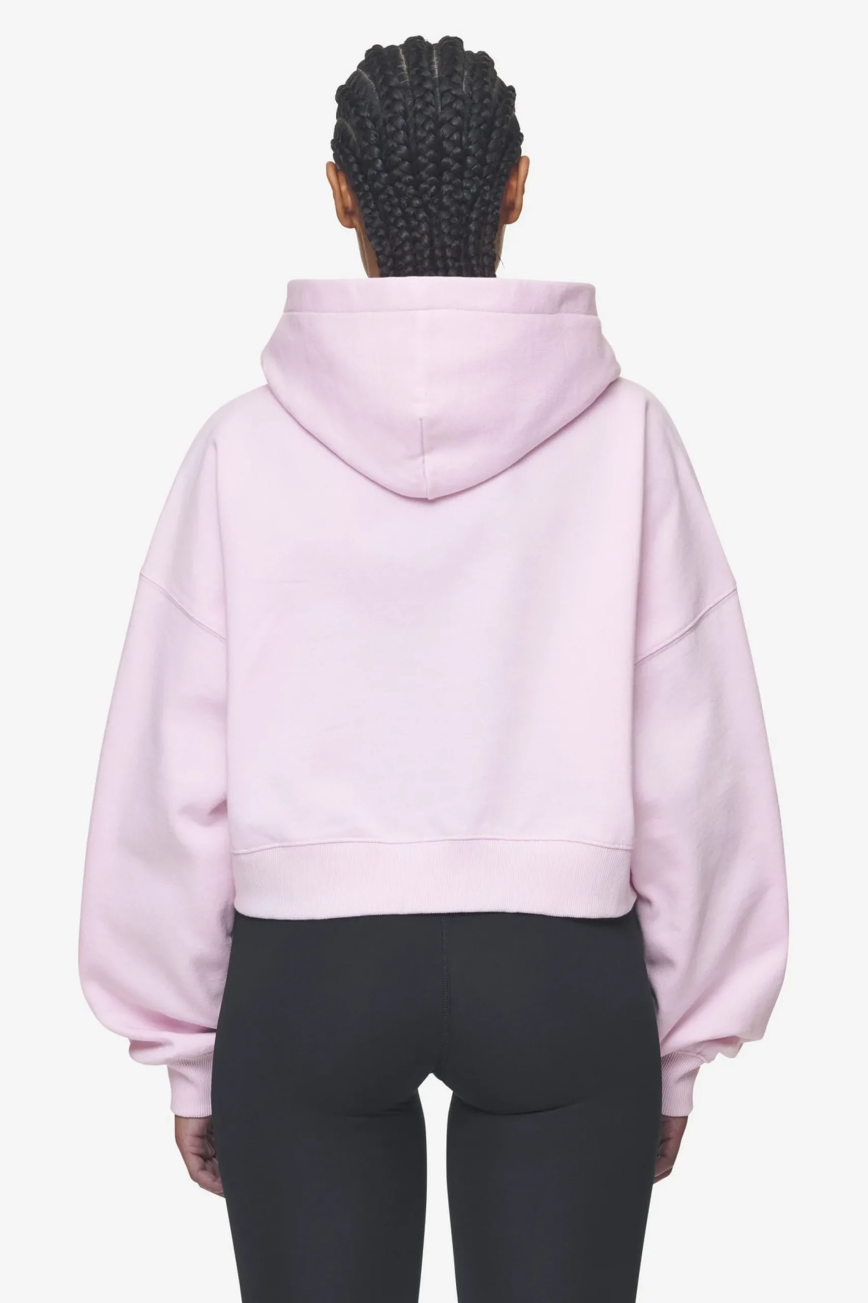 Pegador Hoodies|Salita Oversized Cropped Hoodie White Gum Washed bubblegum