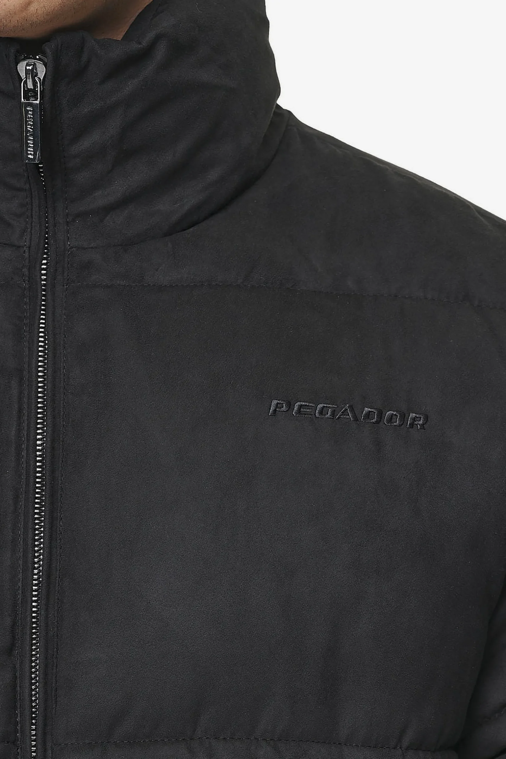 Pegador Jackets|Sidan Velour Puffer Jacket Black