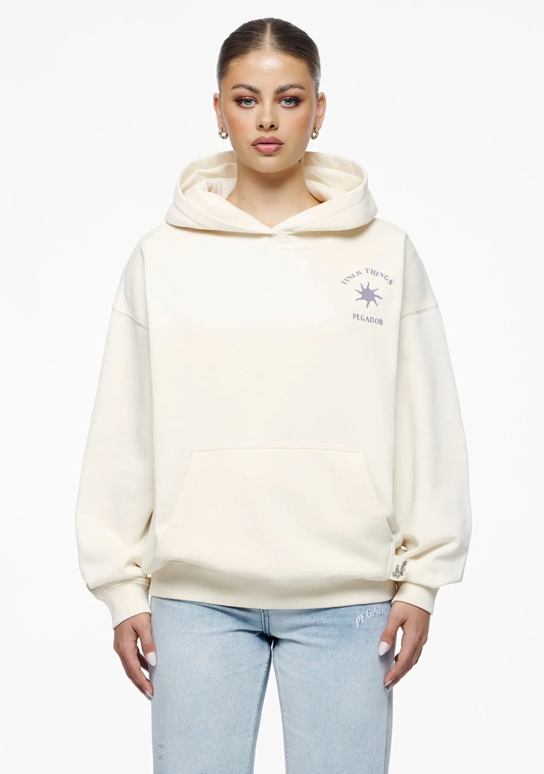Pegador Hoodies|Siena Oversized Hoodie Vintage Washed Unbleached