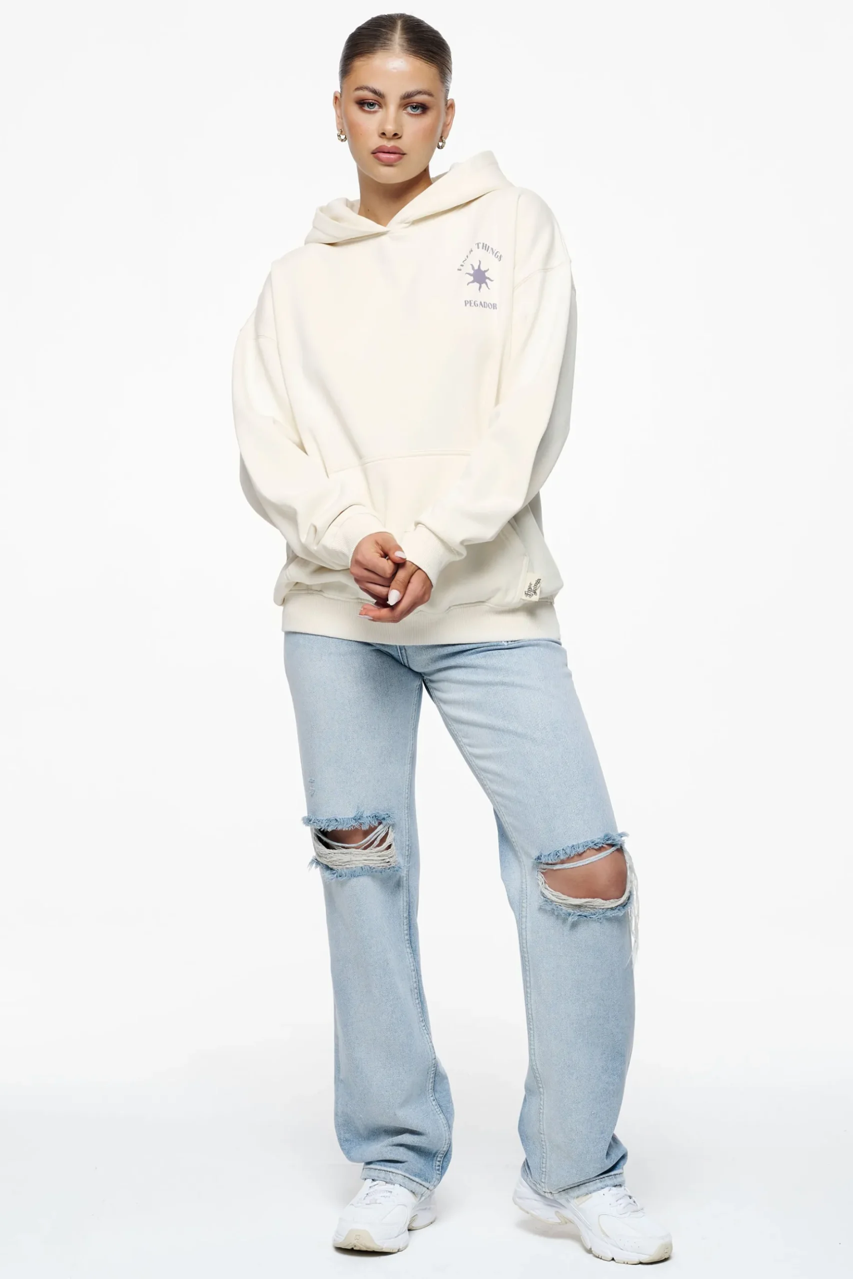 Pegador Hoodies|Siena Oversized Hoodie Vintage Washed Unbleached