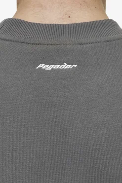 Pegador Sweaters|Slick Boxy Sweater Washed Anthracite