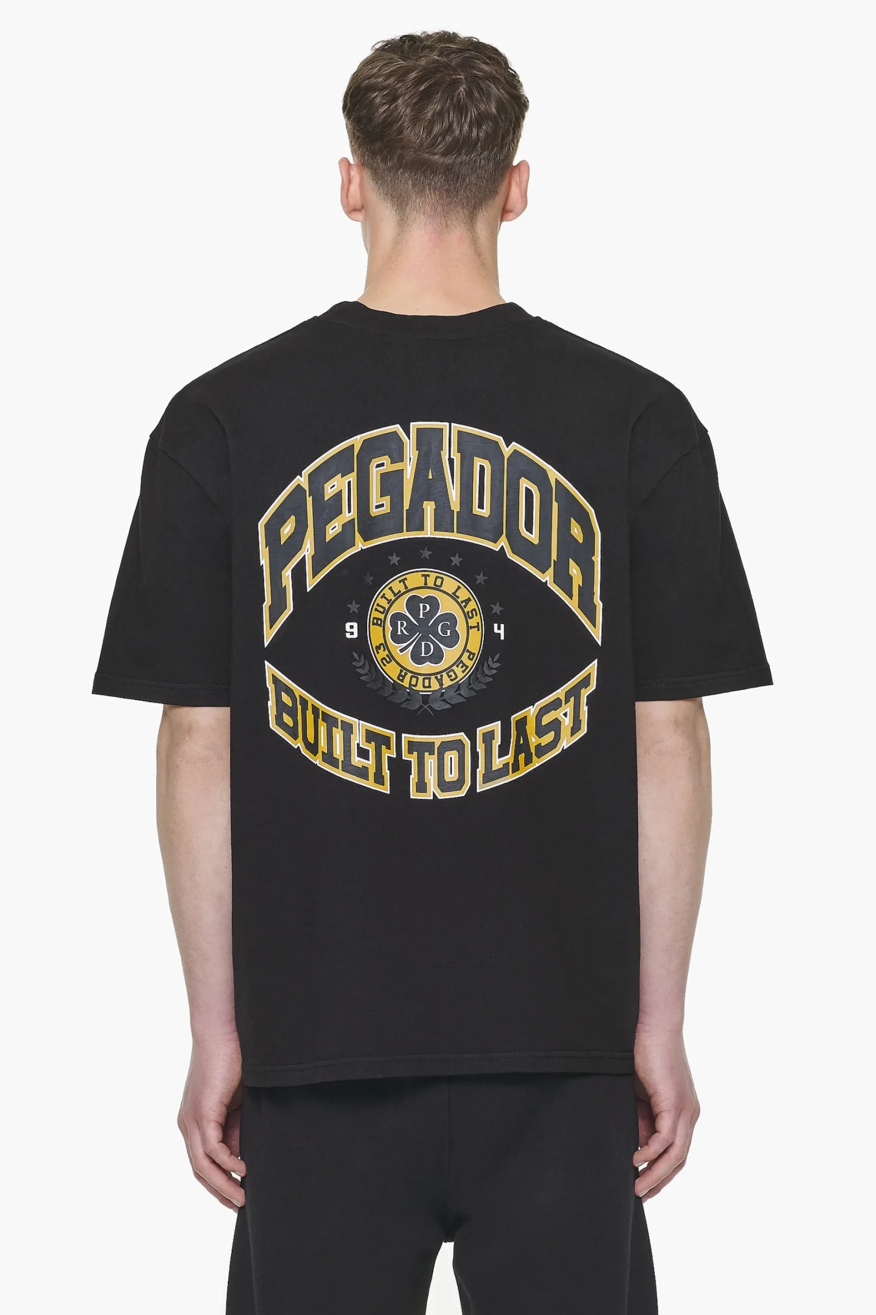 Pegador Tees|Smith Oversized Tee Vintage Washed Onyx Black
