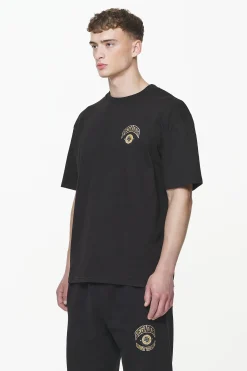 Pegador Tees|Smith Oversized Tee Vintage Washed Onyx Black