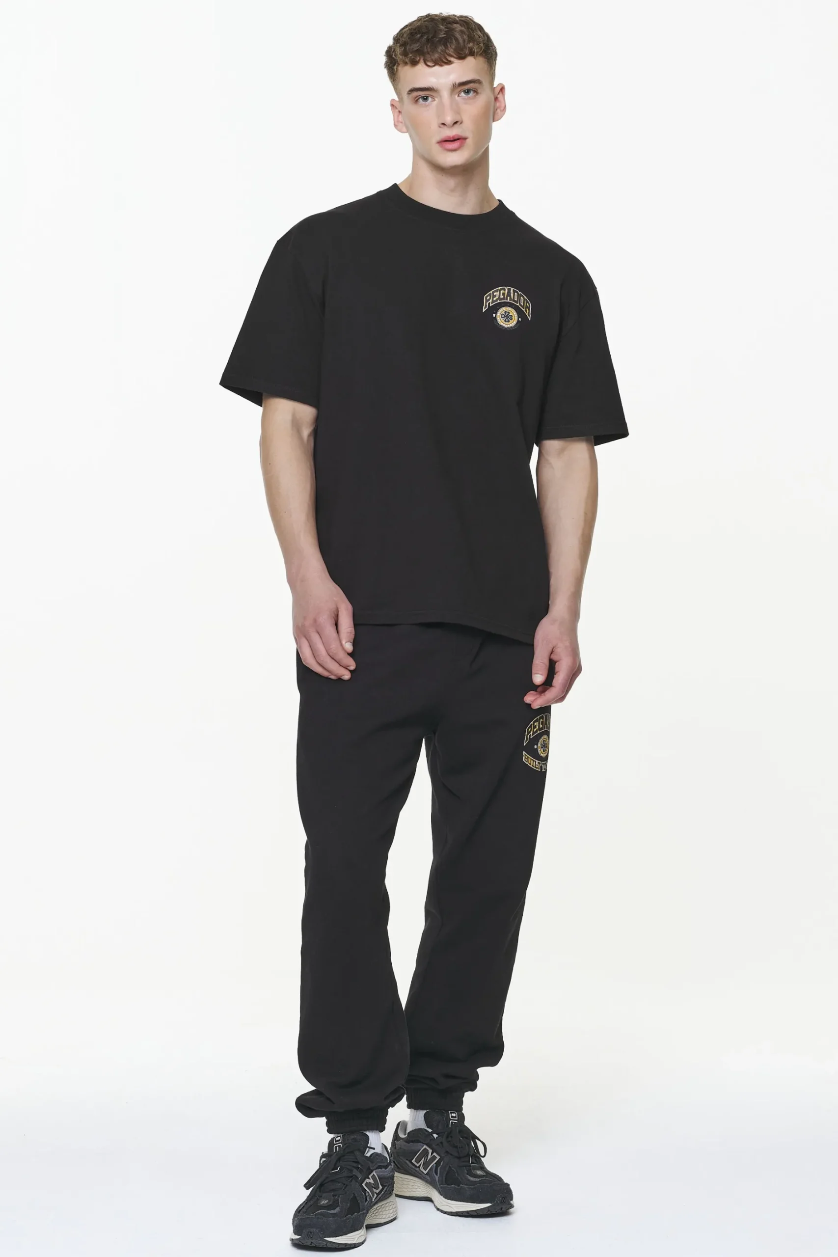 Pegador Tees|Smith Oversized Tee Vintage Washed Onyx Black