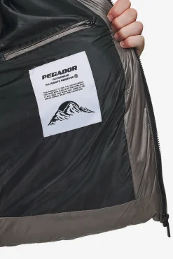 Pegador Jackets|Solin Light Glossy Puffer Jacket Rock Grey