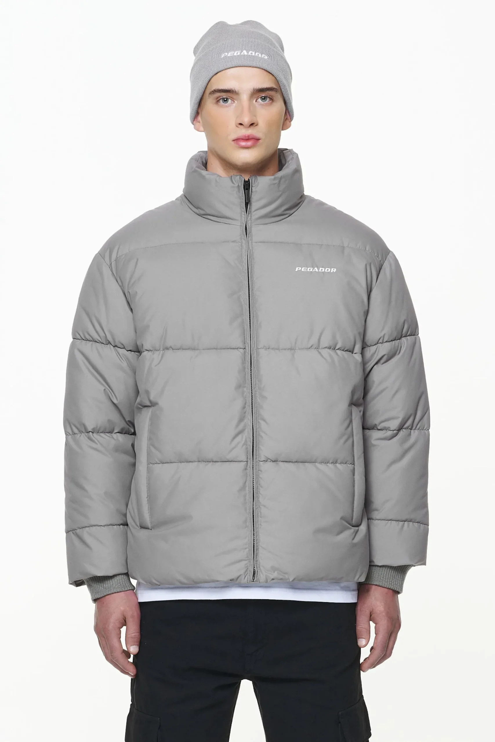 Pegador Jackets|Solin Puffer Jacket Rock Grey