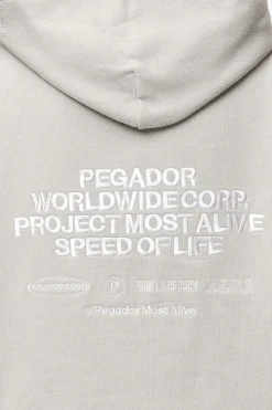 Pegador Hoodies|Sora Oversized Hoodie Washed Moon Grey