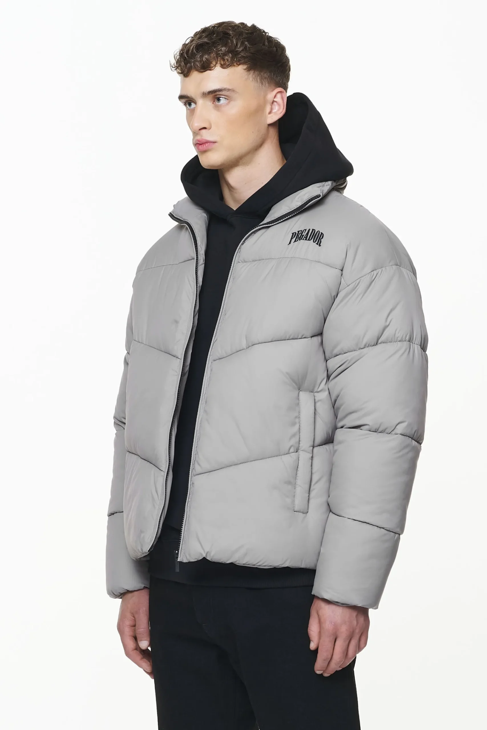 Pegador Jackets|Spiller Puffer Jacket Rock Grey