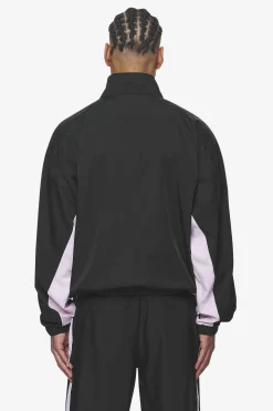 Pegador Track Jackets|Stow Boxy Track Jacket Black Bubblegum